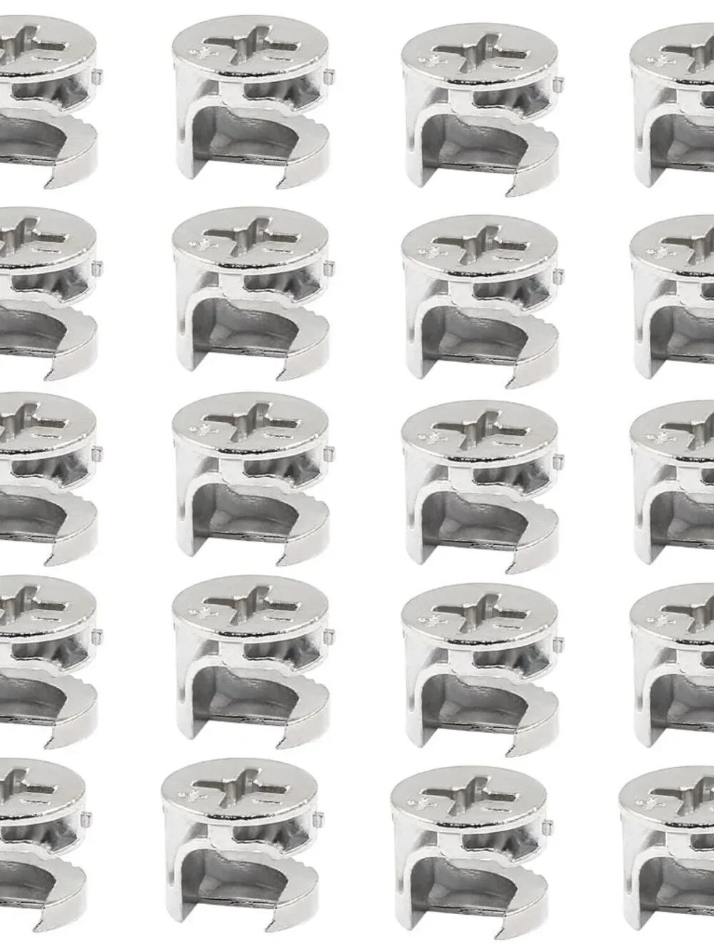 Litoexpe 12 x 10 mm Cam Lock Nut 20 Pcs, Joint Connector Locking Nuts Furniture